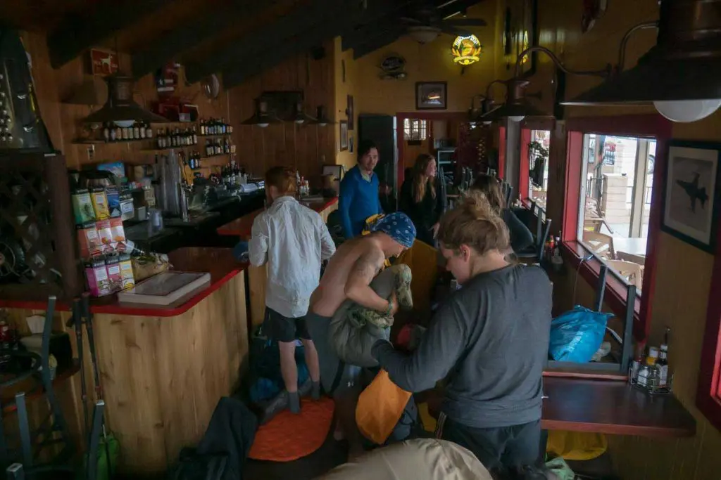 Paradise Cafe hikers