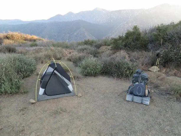 PCT Desert Campsite Tent Pack