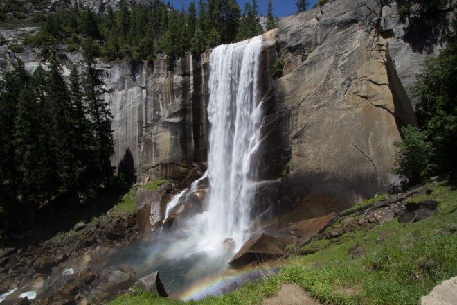 Yosemite Mist Trail Waterfall 2