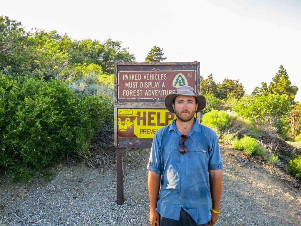 PCT Self Wrightwood Sign Help