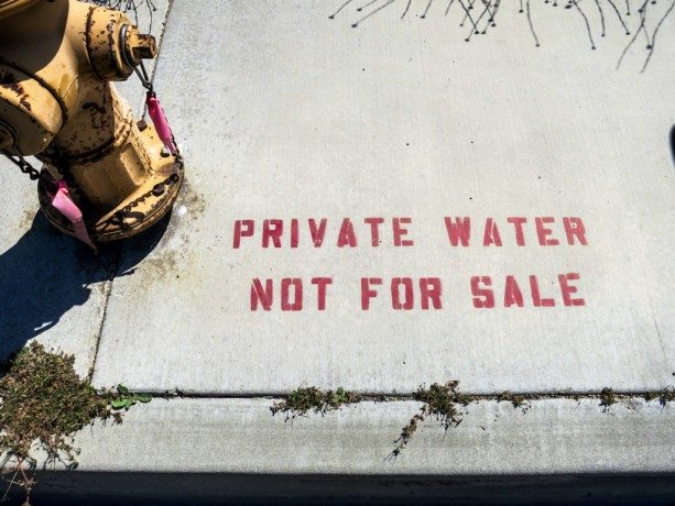PCT Water Sale Sign