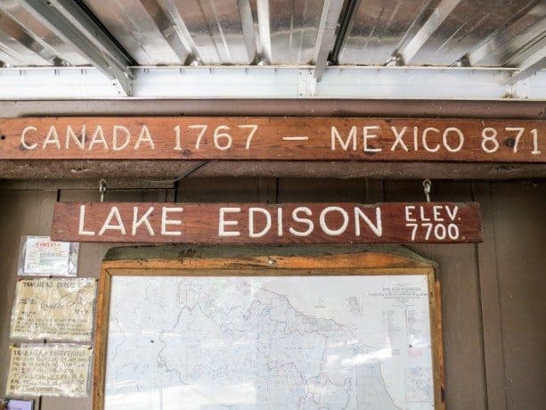 VVR Lake Edison PCT Sign