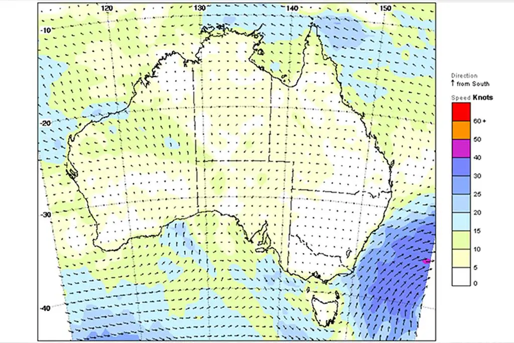 Australia-Wind-Map