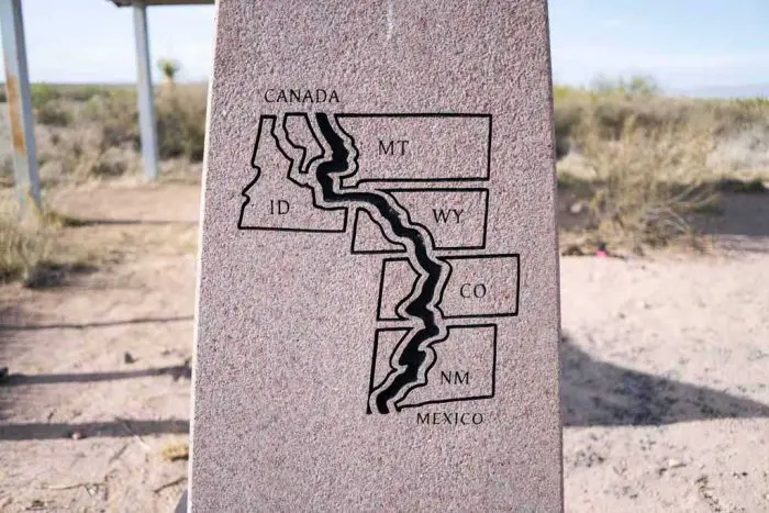 Continental Divide Trail Southern Terminus Map