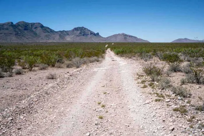 Continental Divide Trail Southern Terminus Road Straight