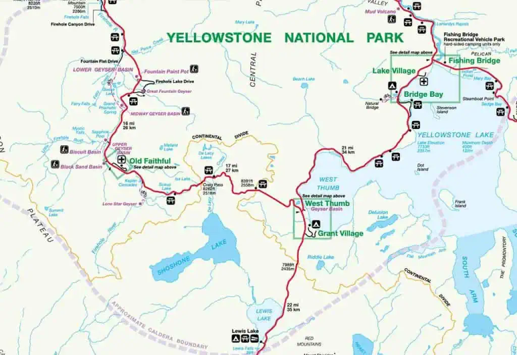 CDT Wyoming Yellowstone Map