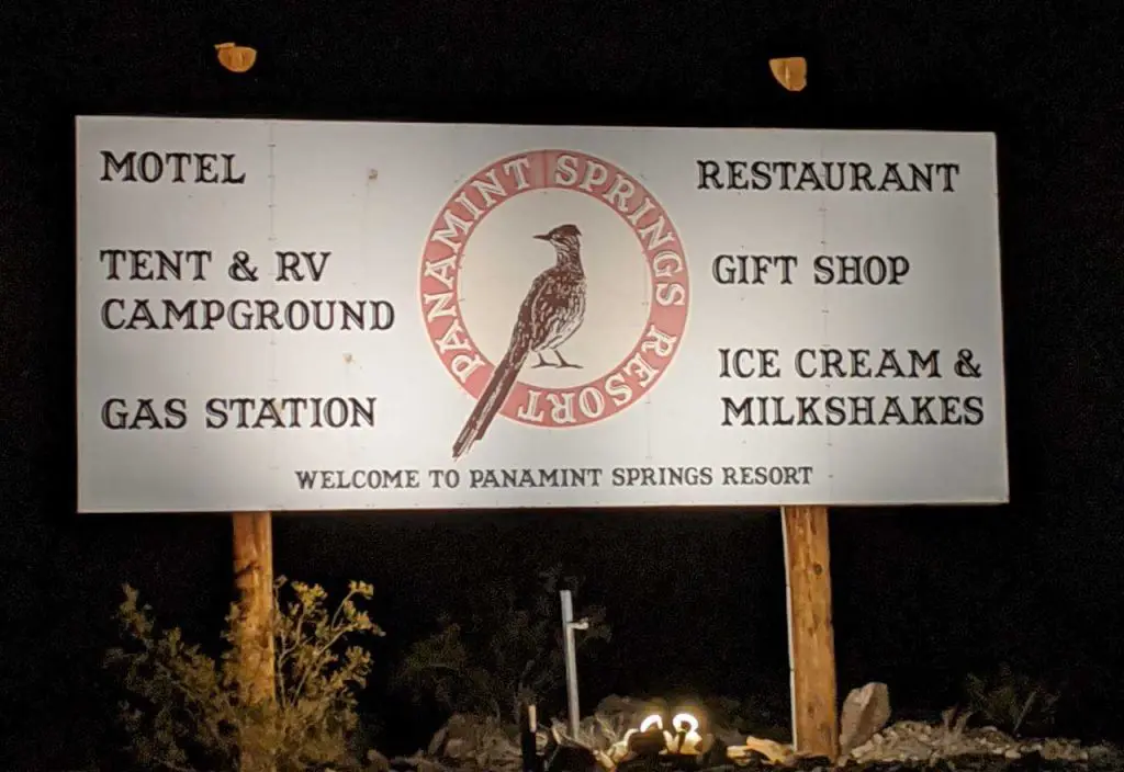 Panamint Springs billboard