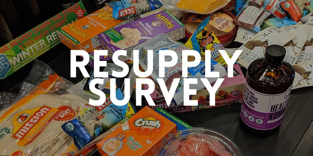 PCT Resupply Survey