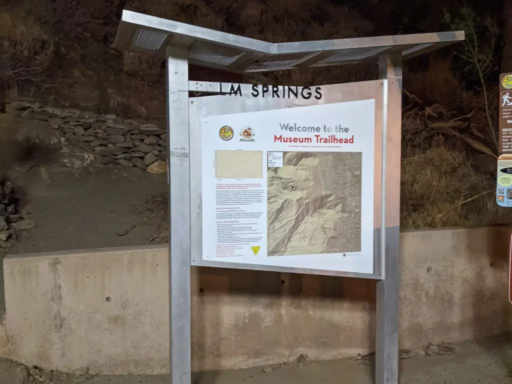 Cactus to Clouds Museum Trailhead Sign