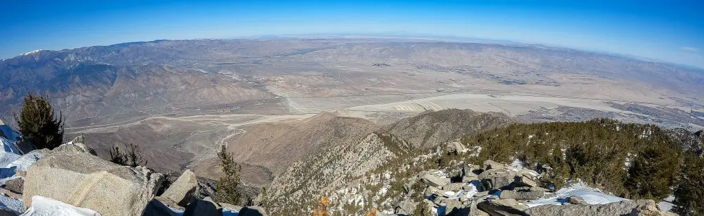 Cactus to Clouds San Jacinto Summit View Panorama