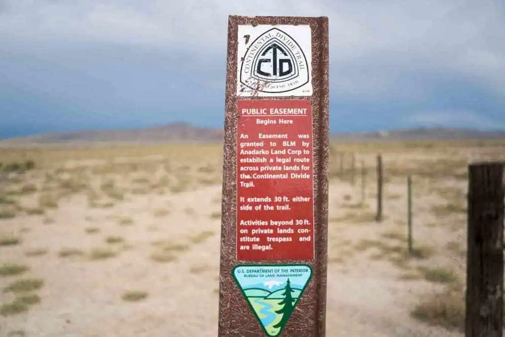 CDT Wyoming BLM Sign