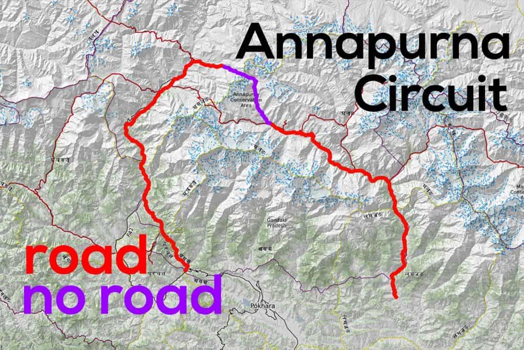 Annapurna Circuit Road vs Trail