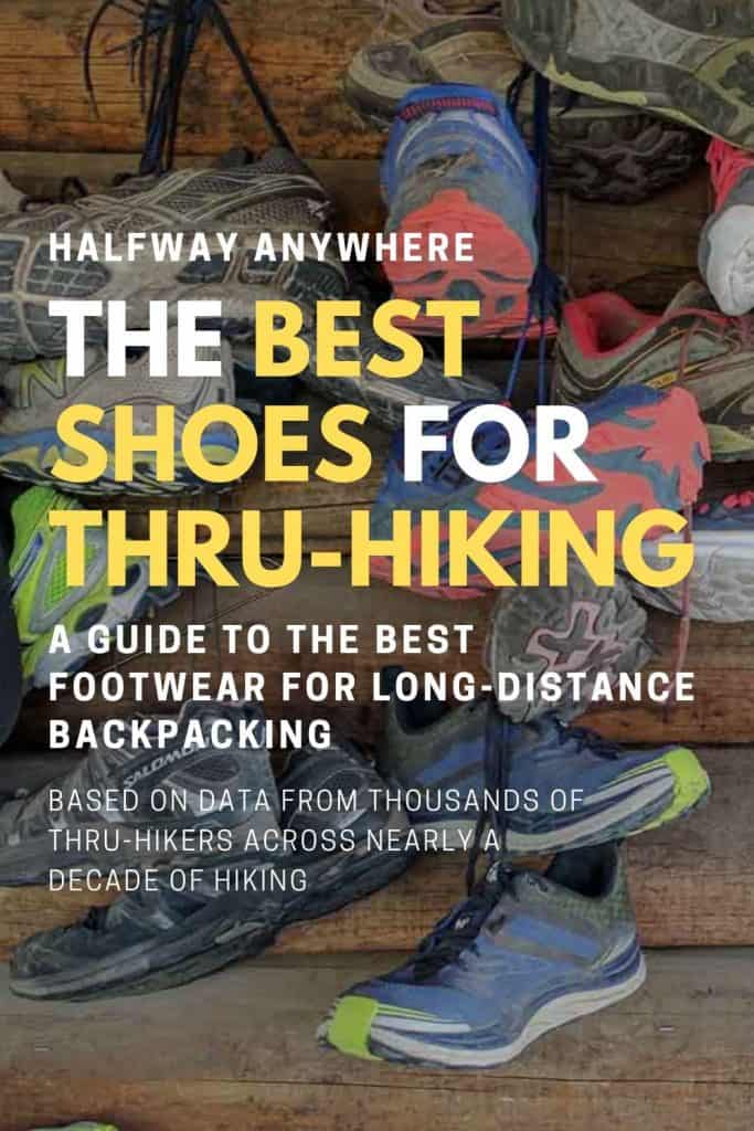 Best Shoes for Thru-Hiking Pinterest Image