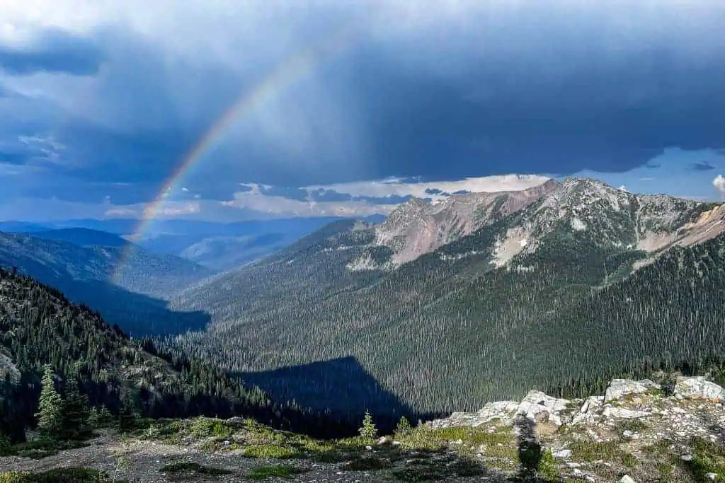 A rainbow on the PCT