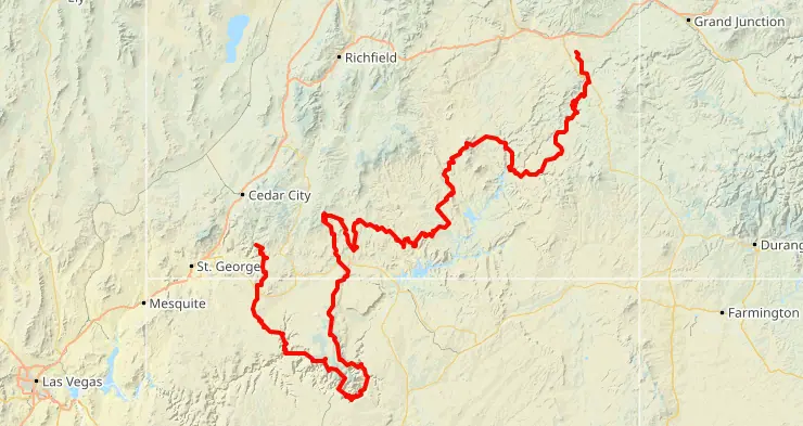 Hayduke Map Overview - Basic