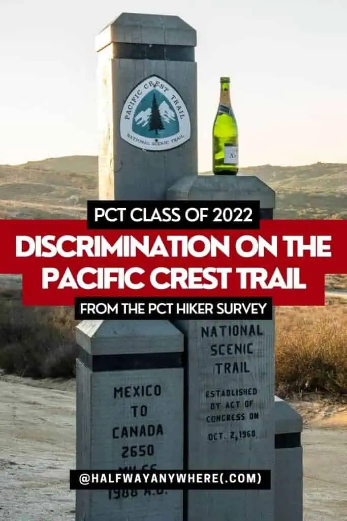 Pinterest - 2022 PCT Hiker Survey - Discrimination