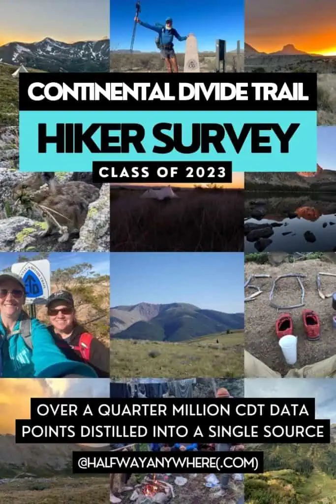 Pinterest - 2023 CDT Hiker Survey