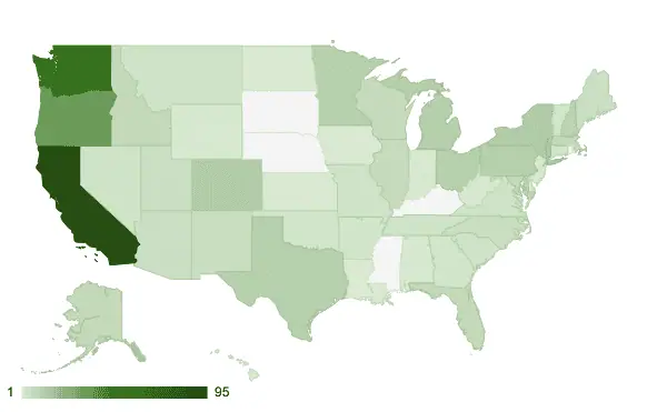 2024 PCT Hiker USA Graph