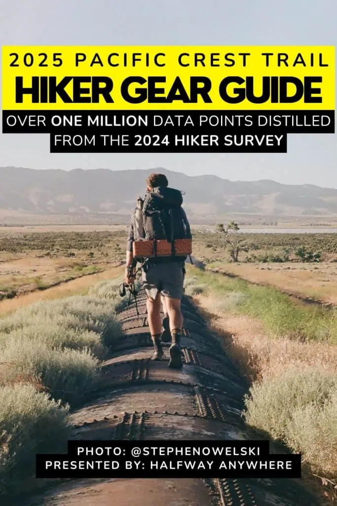 Pinterest- 2024 PCT Hiker Survey - Gear Guide